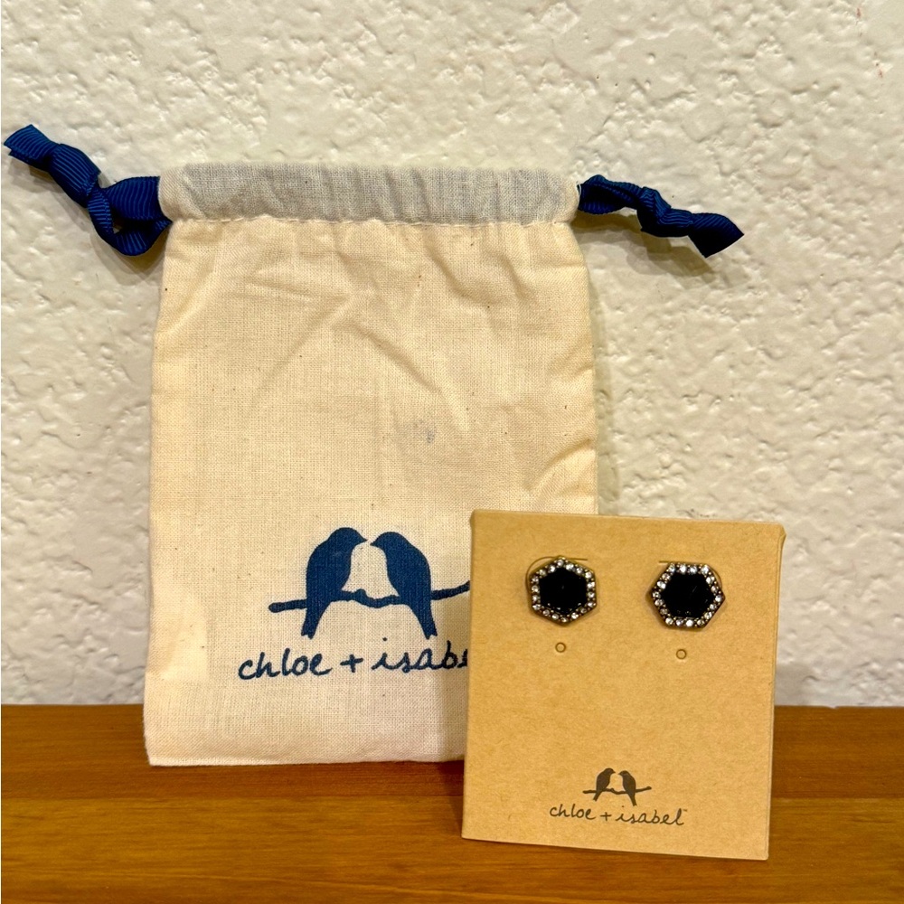 Chloe & Isabel Hexagon Atlas Stud Earrings